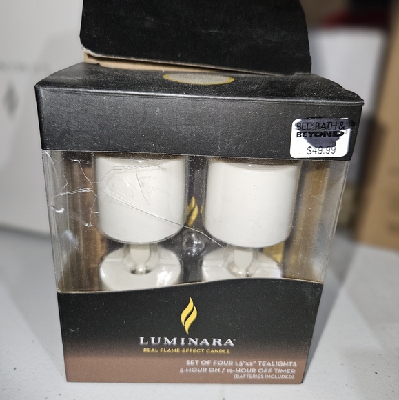 Luminara Accents Luminara Flameless Pearl Ivory Tea Light Candles